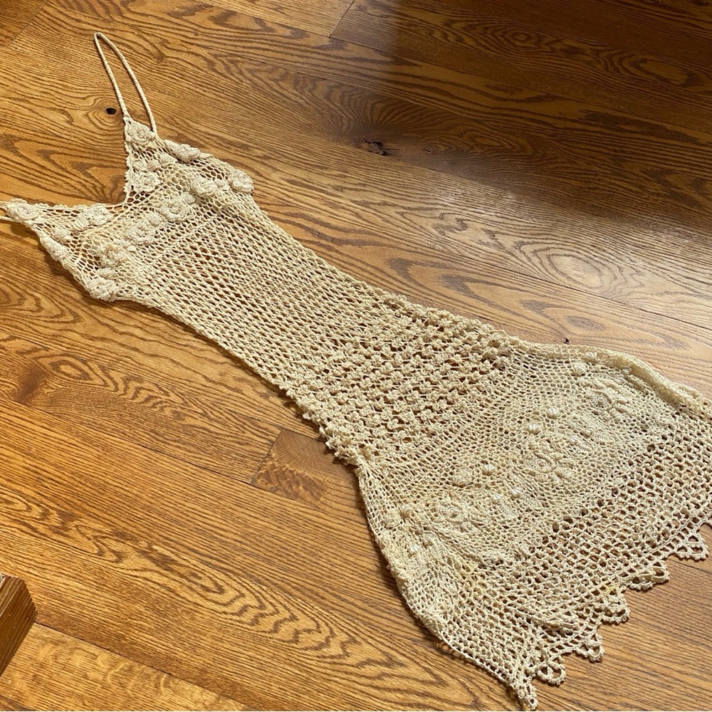 Vintage net Pearl embellished dress